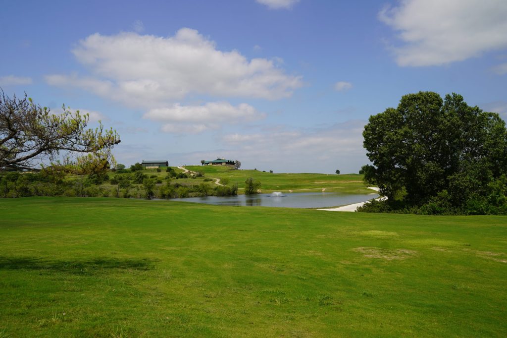 view of golf course fairway